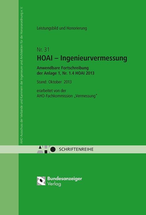 HOAI - Ingenieurvermessung - Anwendbare Fortschreibung, Buch