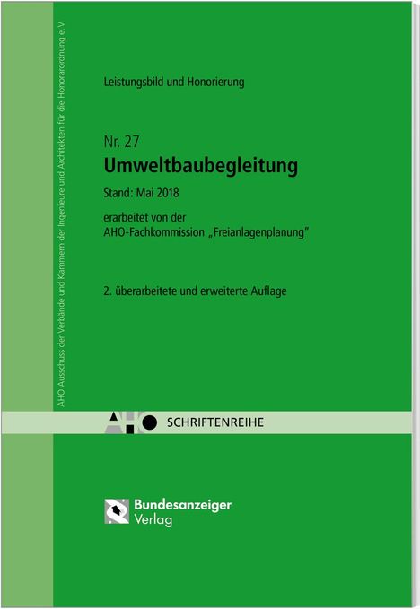 Umweltbaubegleitung - Leistungsbild und Honorierung, Buch