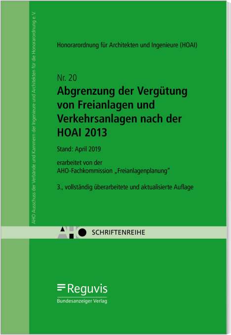Abgrenzung der Vergütung von Freianlagen und Verkehrsanlagen nach der HOAI 2013, Buch