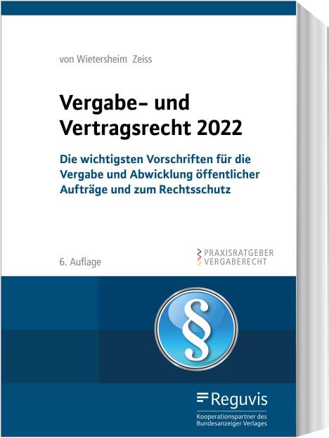 Mark von Wietersheim: Vergabe- und Vertragsrecht 2022, Buch