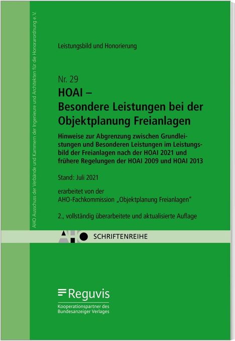 HOAI - Besondere Leistungen bei der Objektplanung Freianlagen, Buch