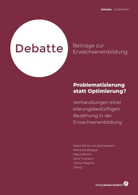 Astrid Messerschmidt: Problematisierung statt Optimierung?, Buch