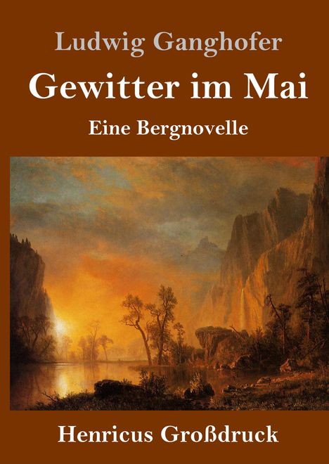 Ludwig Ganghofer: Gewitter im Mai (Großdruck), Buch