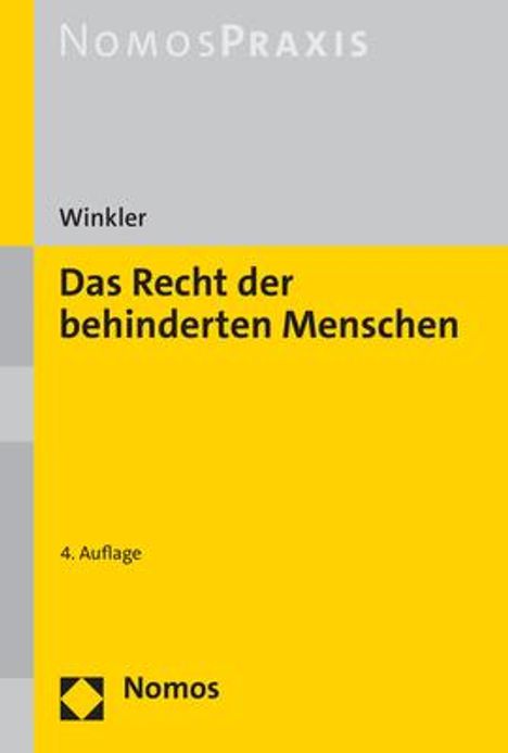 Björn Winkler: Das Recht der behinderten Menschen, Buch