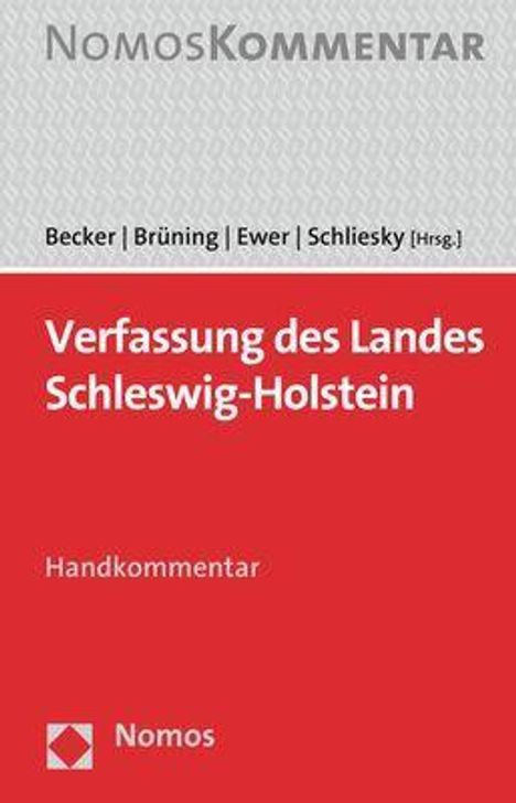 Verfassung des Landes Schleswig-Holstein, Buch