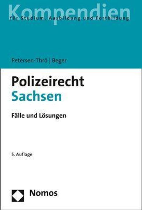 Ulf Petersen-Thrö: Petersen-Thrö, U: Polizeirecht Sachsen, Buch