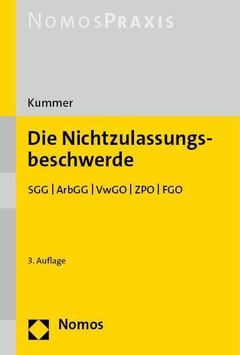 Peter Kummer: Die Nichtzulassungsbeschwerde, Buch