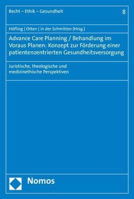 Advance Care Planning / Behandlung im Voraus Planen: Konzept, Buch
