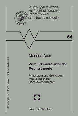 Marietta Auer: Zum Erkenntnisziel der Rechtstheorie, Buch