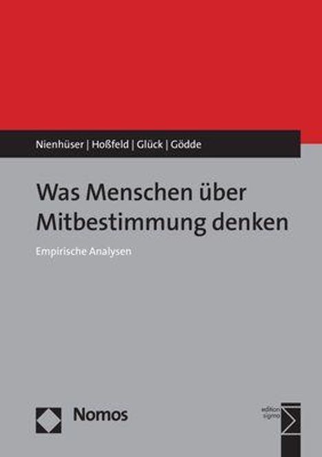 Werner Nienhüser: Was Menschen über Mitbestimmung denken, Buch