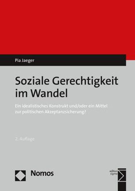 Pia Jaeger: Soziale Gerechtigkeit im Wandel, Buch