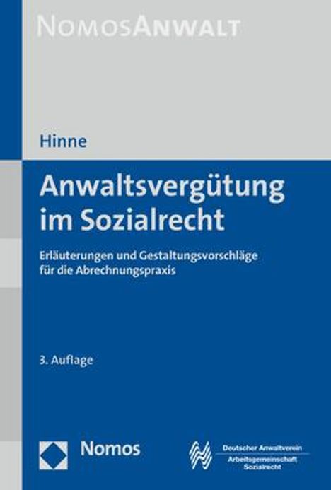 Dirk Hinne: Anwaltsvergütung im Sozialrecht, Buch