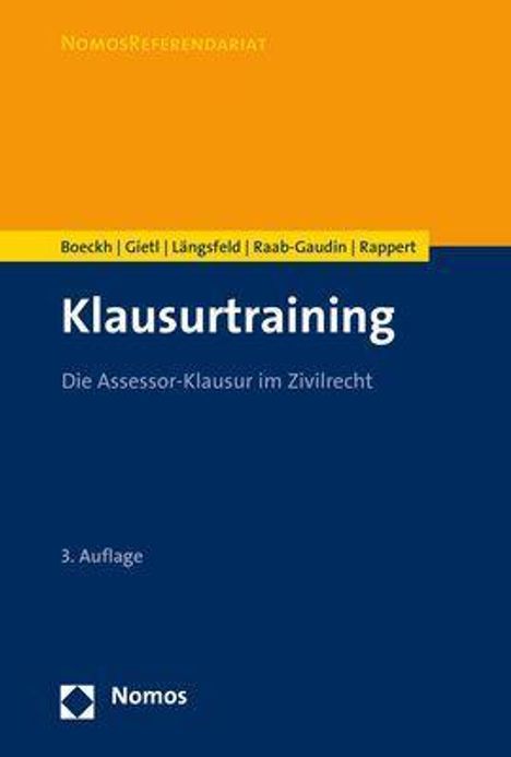 Walter Boeckh: Boeckh, W: Klausurtraining, Buch