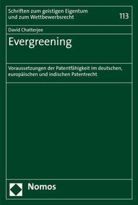 David Chatterjee: Chatterjee, D: Evergreening, Buch