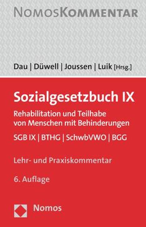 Sozialgesetzbuch IX, Buch