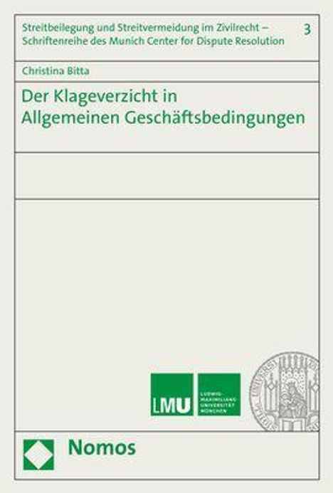 Christina Bitta: Der Klageverzicht in Allgemeinen Geschäftsbedingungen, Buch