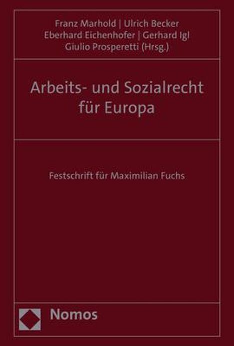 Arbeits- und Sozialrecht für Europa, Buch