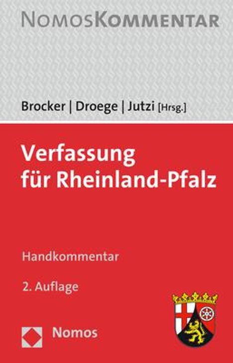 Verfassung für Rheinland-Pfalz, Buch