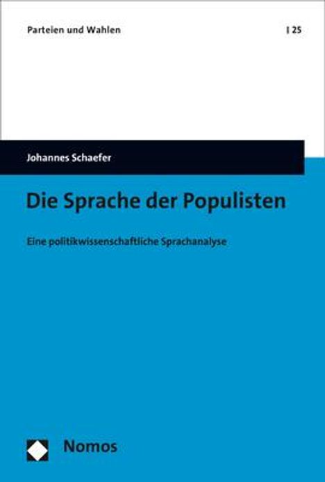 Johannes Schaefer: Schaefer, J: Sprache der Populisten, Buch