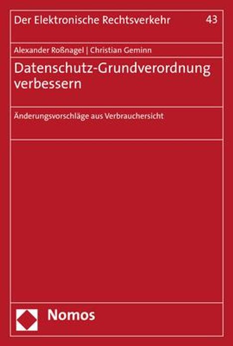 Alexander Roßnagel: Datenschutz-Grundverordnung verbessern, Buch