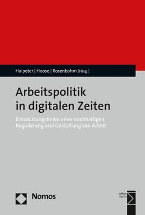 Arbeitspolitik in digitalen Zeiten, Buch