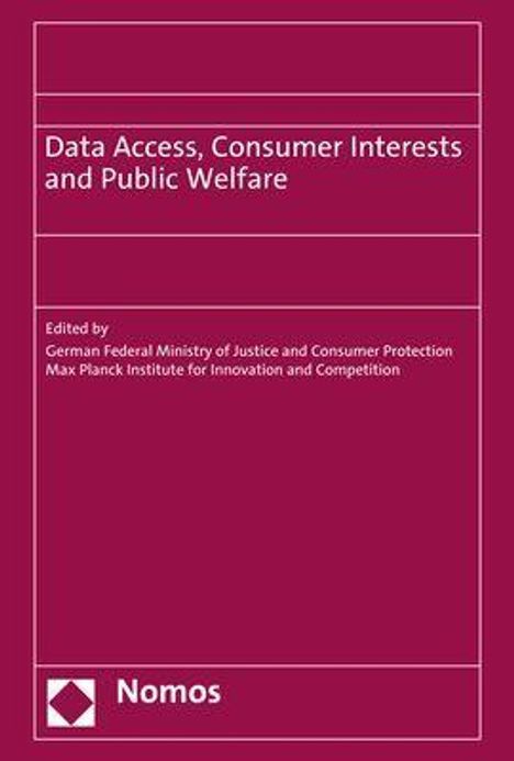 Data Access, Consumer Interests and Public Welfare, Buch