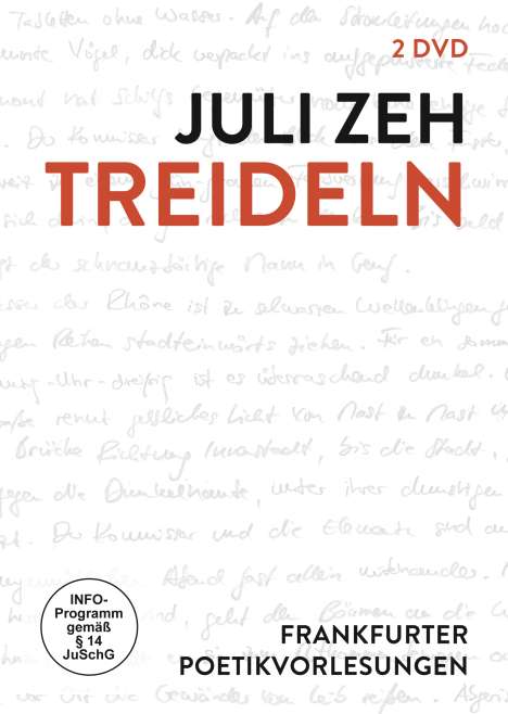 Juli Zeh - Treideln: Frankfurter Poetikvorlesung, 2 DVDs