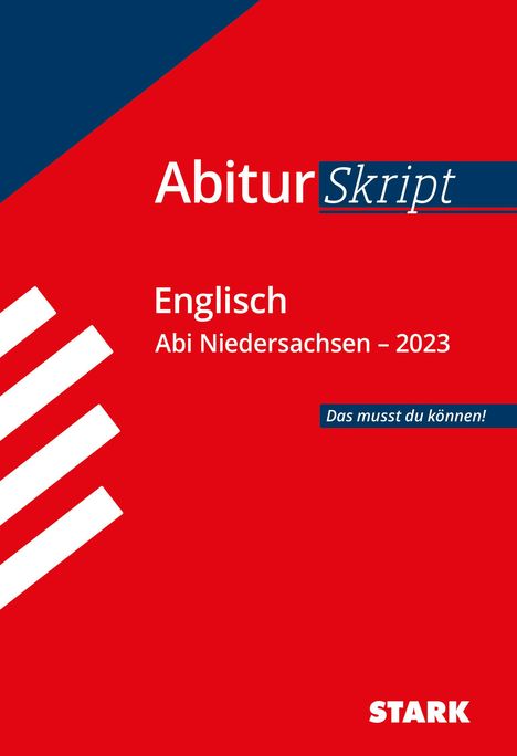 Rainer Jacob: Jacob, R: STARK AbiturSkript - Englisch - Niedersachsen 2023, Buch