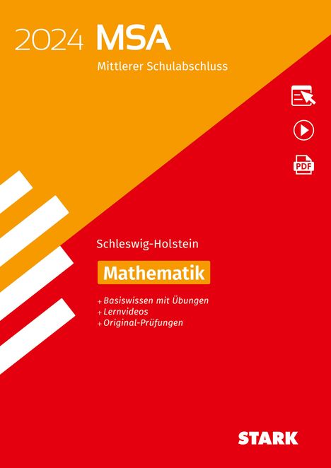 STARK Original-Prüfungen und Training MSA 2024 - Mathematik - Schleswig-Holstein, 1 Buch und 1 Diverse
