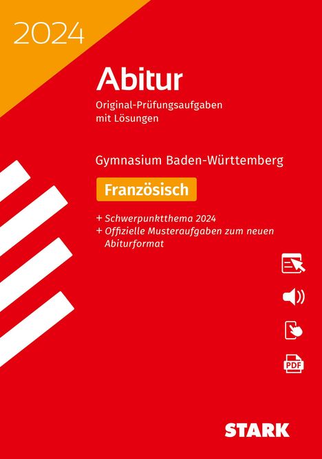 STARK Abiturprüfung BaWü 2024 - Französisch Basis-/Leistungsfach, 1 Buch und 1 Diverse