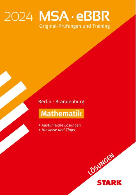 STARK Lösungen zu Original-Prüfungen und Training MSA/eBBR 2024 - Mathematik - Berlin/Brandenburg, Buch