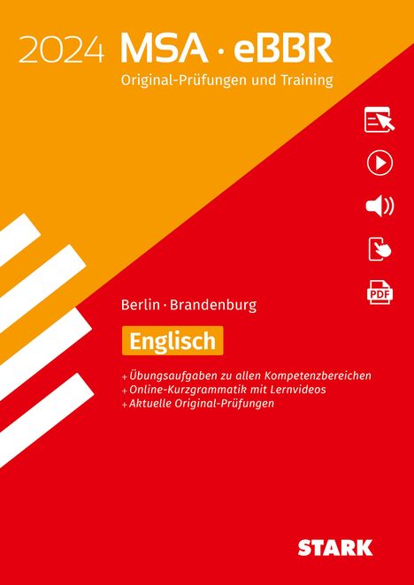STARK Original-Prüfungen und Training MSA/eBBR 2024 - Englisch - Berlin/Brandenburg, 1 Buch und 1 Diverse