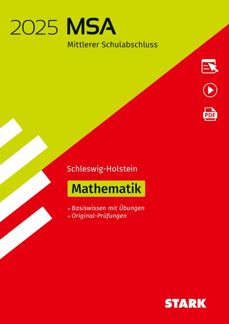 STARK Original-Prüfungen und Training MSA 2025 - Mathematik - Schleswig-Holstein, 1 Buch und 1 Diverse