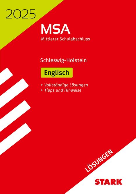 STARK Lösungen zu Original-Prüfungen und Training MSA 2025 - Englisch - Schleswig-Holstein, Buch