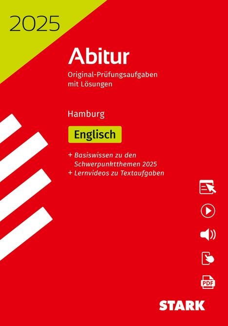 STARK Abiturprüfung Hamburg 2025 - Englisch, 1 Buch und 1 Diverse