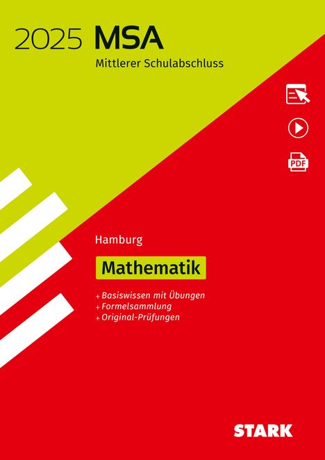 STARK Original-Prüfungen und Training MSA 2025 - Mathematik - Hamburg, 1 Buch und 1 Diverse