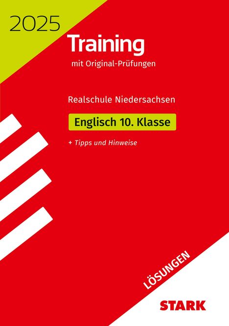 STARK Lösungen zu Original-Prüfungen und Training Abschlussprüfung Realschule 2025 - Englisch - Niedersachsen, Buch