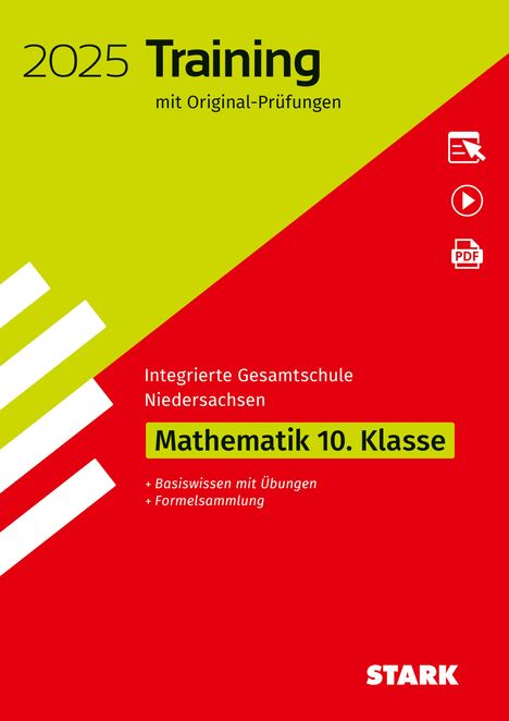 STARK Original-Prüfungen und Training - Abschluss Integrierte Gesamtschule 2025 - Mathematik 10. Klasse - Niedersachsen, 1 Buch und 1 Diverse