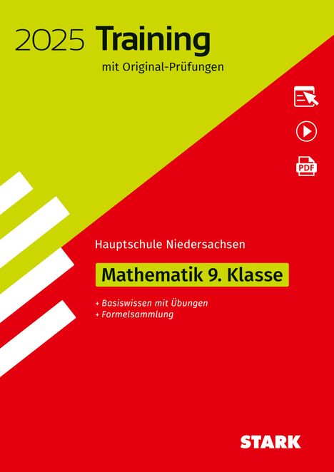 STARK Original-Prüfungen und Training Hauptschule 2025 - Mathematik 9.Klasse - Niedersachsen, 1 Buch und 1 Diverse