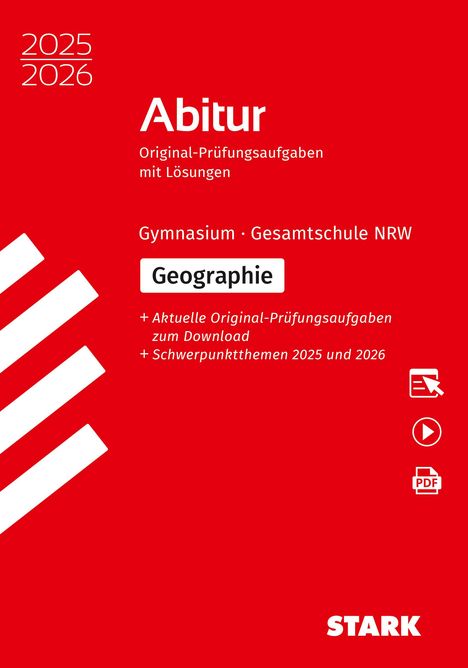 STARK Abiturprüfung NRW 2025/26 - Geographie GK/LK, 1 Buch und 1 Diverse