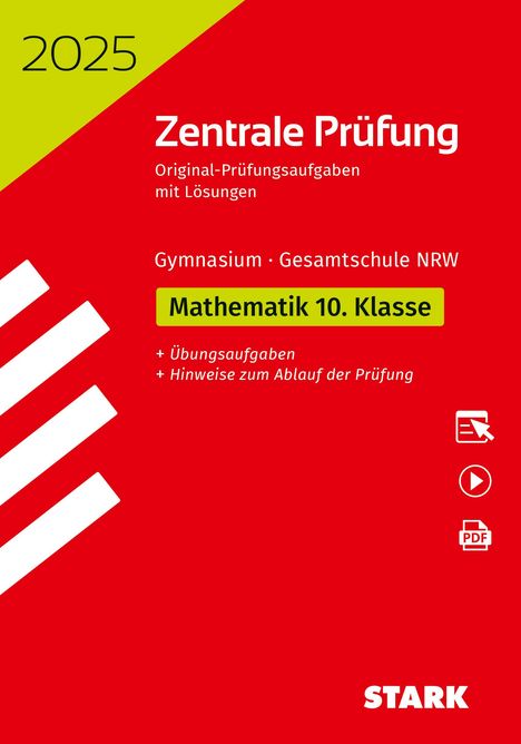 STARK Zentrale Prüfung 2025 - Mathematik 10. Klasse - NRW, 1 Buch und 1 Diverse