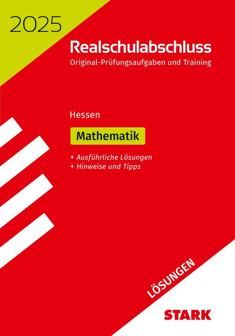 STARK Lösungen zu Original-Prüfungen und Training Realschulabschluss 2025 - Mathematik - Hessen, Buch
