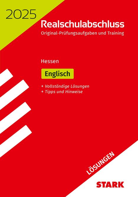 STARK Lösungen zu Original-Prüfungen und Training Realschulabschluss 2025 - Englisch - Hessen, Buch