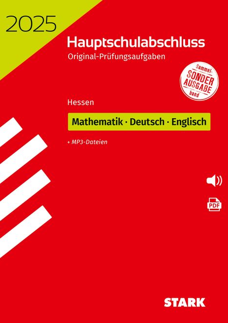 STARK Original-Prüfungen Hauptschulabschluss 2025 - Mathematik, Deutsch, Englisch - Hessen, Buch