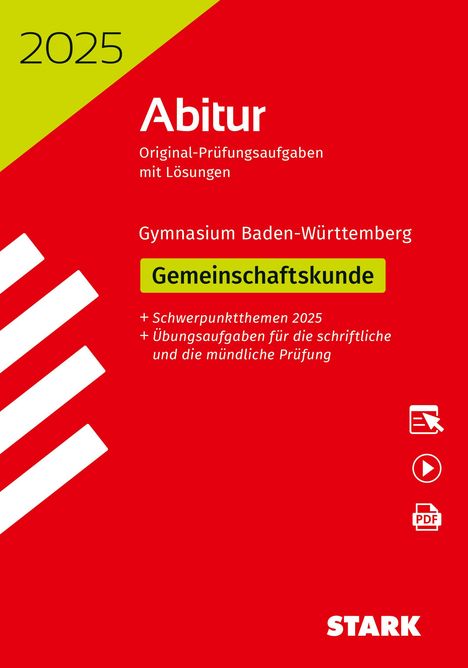 STARK Abiturprüfung BaWü 2025 - Gemeinschaftskunde, 1 Buch und 1 Diverse