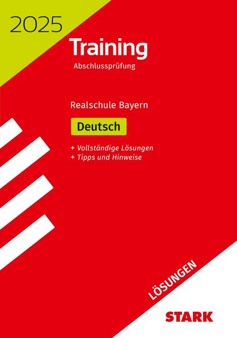 Thomas Killinger: STARK Lösungen zu Training Abschlussprüfung Realschule 2025 - Deutsch - Bayern, Buch