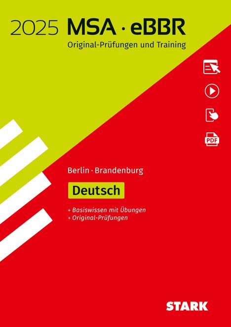 STARK Original-Prüfungen und Training MSA/eBBR 2025 - Deutsch - Berlin/Brandenburg, 1 Buch und 1 Diverse