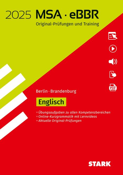 STARK Original-Prüfungen und Training MSA/eBBR 2025 - Englisch - Berlin/Brandenburg, 1 Buch und 1 Diverse