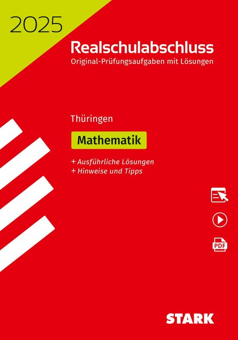 STARK Original-Prüfungen Realschulabschluss 2025 - Mathematik - Thüringen, 1 Buch und 1 Diverse
