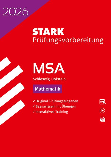STARK Mathematik - MSA 2026 Schleswig-Holstein - Prüfungsvorbereitung, 1 Buch und 1 Diverse